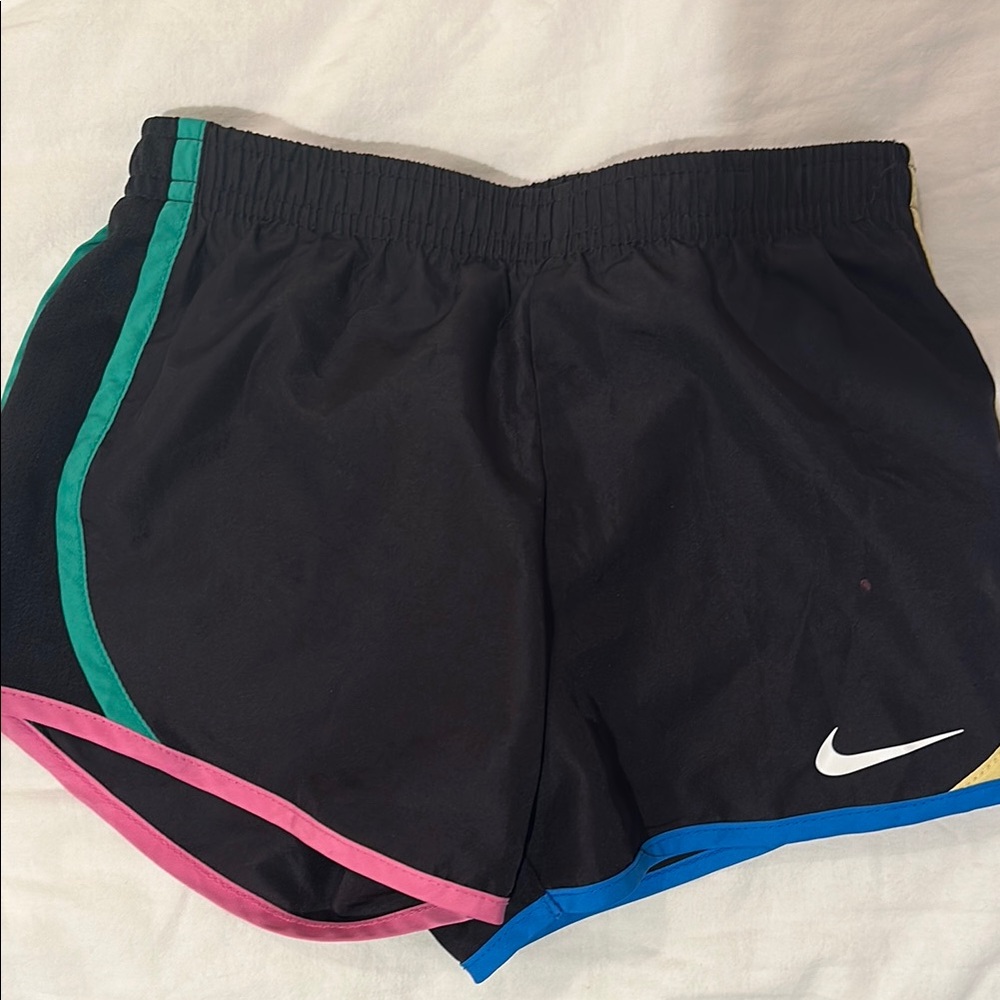 Nike Black and Pink Athletic Shorts